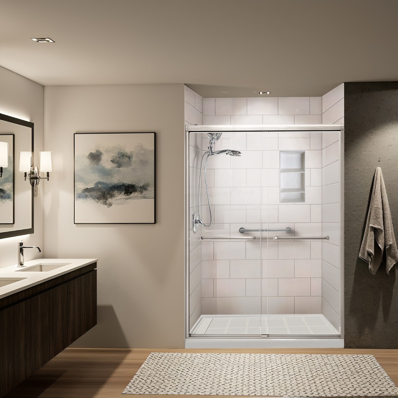 Tub-to-Shower Conversion
